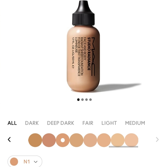 MAC studio radiance foundation N1 - Picture 1 of 1